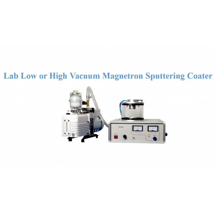 Lab Low or High Vacuum Magnetron Sputtering Coater