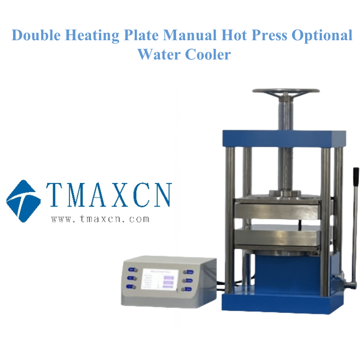 Double Heating Plate Manual Hot Press Optional Water Cooler