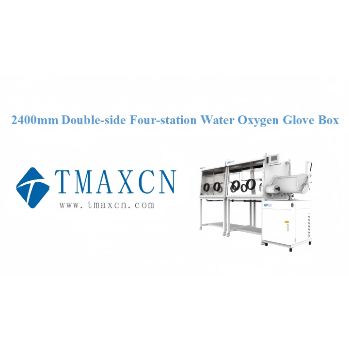 2400mm Double-side Four-station Water Oxygen Glove Box