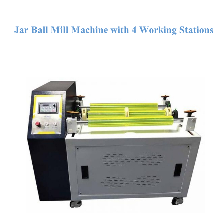 Jar Ball Mill Machine with 4 Working Stations