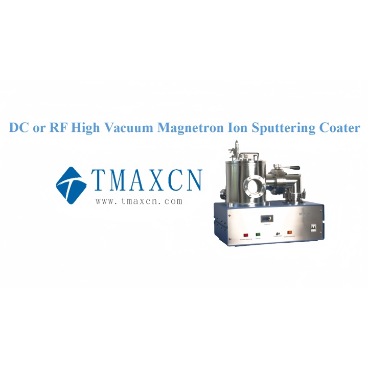 DC or RF High Vacuum Magnetron Ion Sputtering Coater