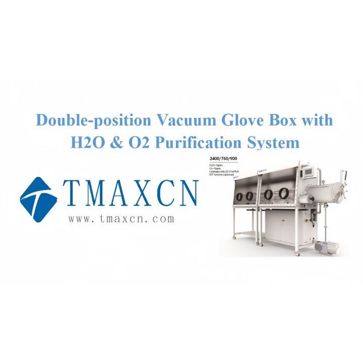 Double-position Vacuum Glove Box with H2O & O2 Purification System