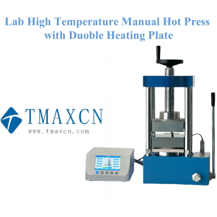 Lab High Temperature Manual Hot Press with Duoble Heating Plate