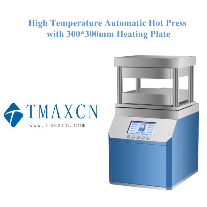 High Temperature Automatic Hot Press with 300*300mm Heating Plate